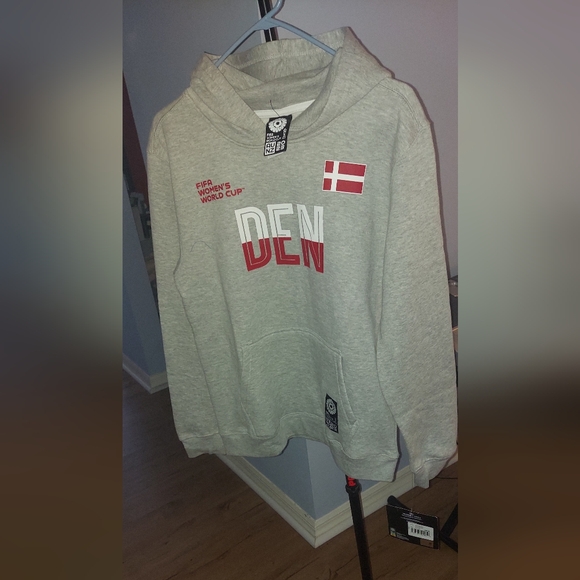 Red and Gray Varsity Jacket with Sporty Style - Picture 1 of 3